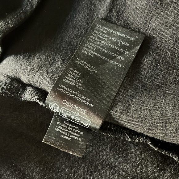 Free People We The Free Layla Zip-Front Denim Miniskirt- Black- 8 - Picture 10 of 13